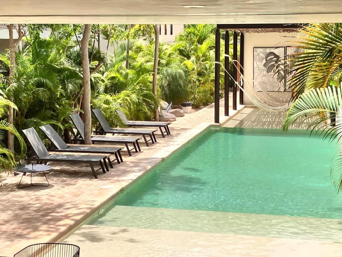 Apartamento Center Family Double Four Guest With Free Parking Pool Ac Kitchenette Near Tulum